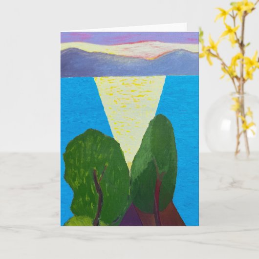 Blank Greeting Card Kaart (Gele Bloem)