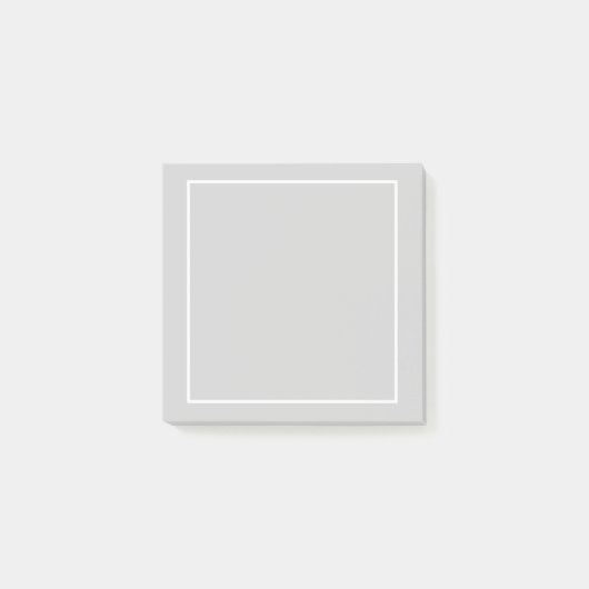 Blank Grijs en Wit Post-it® Notes (Voorkant)