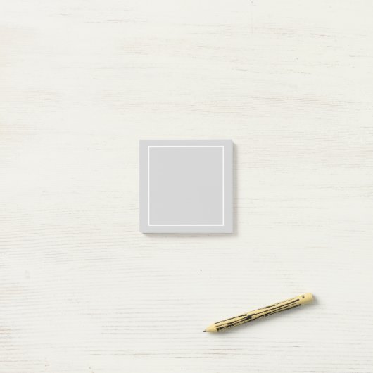 Blank Grijs en Wit Post-it® Notes (Op bureau)