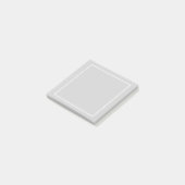 Blank Grijs en Wit Post-it® Notes (Schuin)