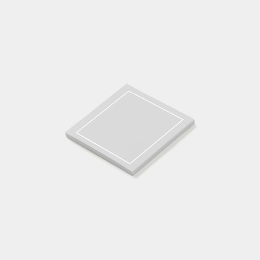 Blank Grijs en Wit Post-it® Notes (Schuin)