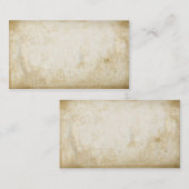Blank  Grungy Gevlekt Papier Visitekaartjes (Voorkant / Achterkant)