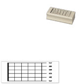 BLANK GUITAR CHORD RUBBER STAMP 	RUBBERSTEMPEL (Gestempeld)