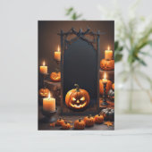 Blank Halloween Uitnodiging Kaart (Staand voorkant)