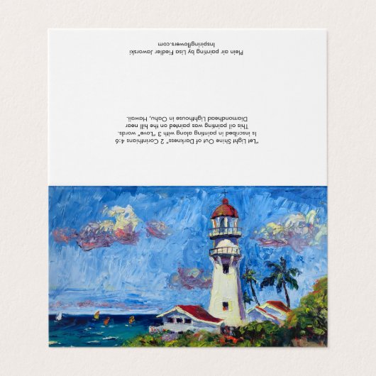Blank Hawaiian Diamondhead Lighthouse (Outside Unfolded)