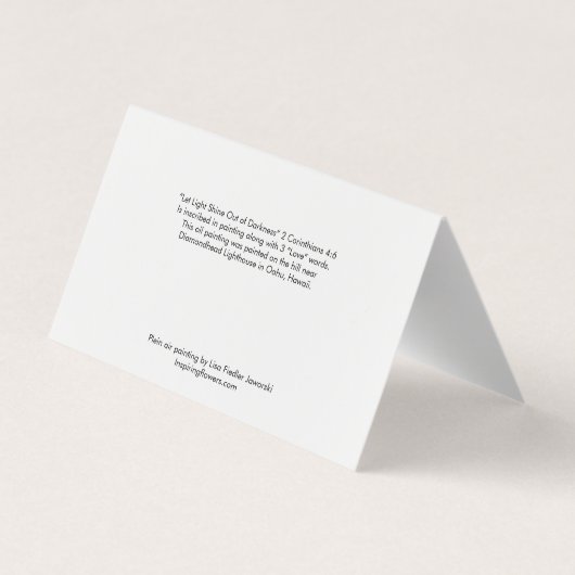 Blank Hawaiian Diamondhead Lighthouse (Back)