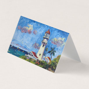 Blank Hawaiian Diamondhead-vuurtoren Kaart