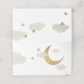 Blank hield van de maan en terug wolken en sterren (Buitenkant ongevouwen)