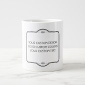 BLANK hier uw ontwerp - Extra Grote Beker (Voorkant)