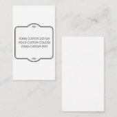 BLANK hier uw ontwerp - Informatiekaartje (Voorkant / Achterkant)