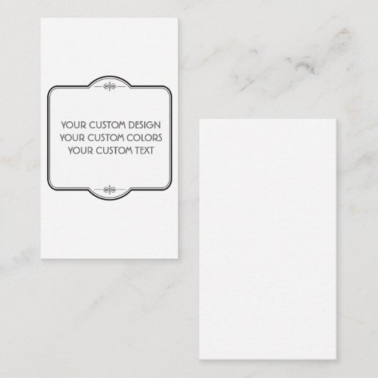 BLANK hier uw ontwerp - Informatiekaartje (Voorkant / Achterkant)