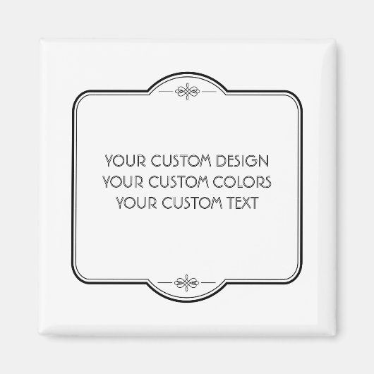 BLANK hier uw ontwerp - Magnet Magneet (Voorkant)