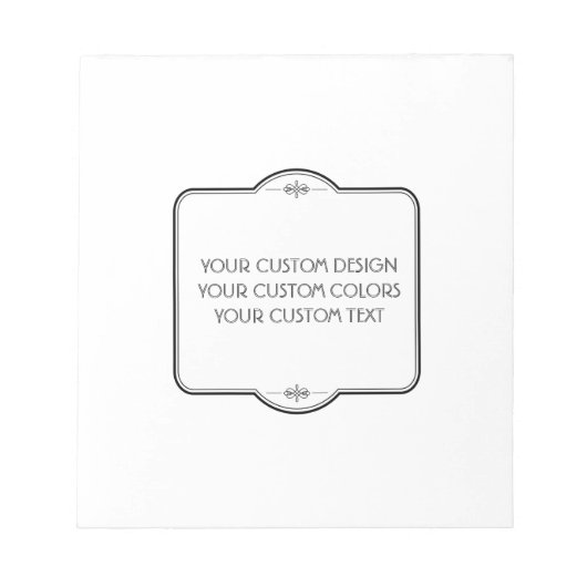 BLANK hier uw ontwerp - Notitieblok (Voorkant)