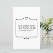 BLANK hier uw ontwerp - Papierblad (Staand voorkant)