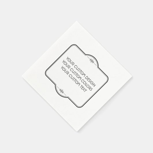 BLANK hier uw ontwerp - Servet (Hoek)