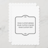 BLANK hier uw ontwerp - sparen de Datum Save The Date (Voorkant / Achterkant)