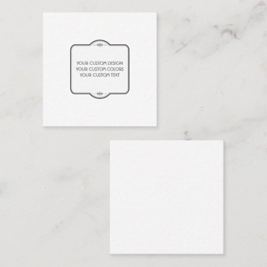 BLANK hier uw ontwerp - Vierkante Visitekaartje (Voorkant / Achterkant)