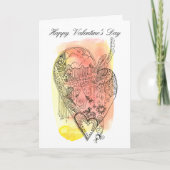 Blank Inside Edwardiaanse Valentijn Kaart (Voorkant)