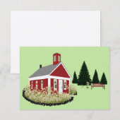 Blank Kaart - Canadian Flag Version School (Voorkant / Achterkant)