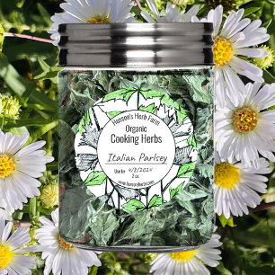 Blank Koken Kruiden Jar Label Kruiden Boerderij Bu