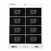 Blank - Maak je eigen op maat Etiket (Full Sheet)