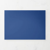 Blank Maak Uw Eigen - Diepblauw Drieluik Uitnodiging (Cover)