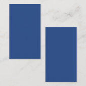 Blank Maak Uw Eigen - Diepblauw Informatiekaartje (Voorkant / Achterkant)