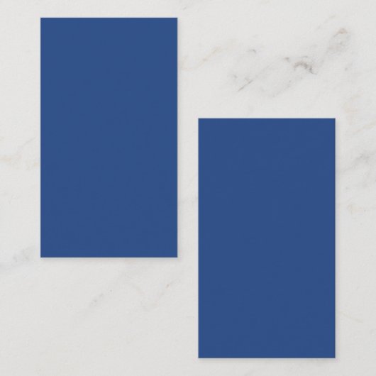 Blank Maak Uw Eigen - Diepblauw Informatiekaartje (Voorkant / Achterkant)