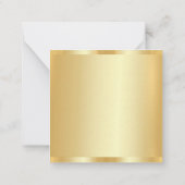 Blank Modèle Faux Gold Moderne Élégant tendance (Dos)