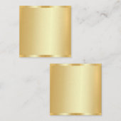 Blank Modèle Faux Gold Moderne Élégant tendance (Devant / Derrière)