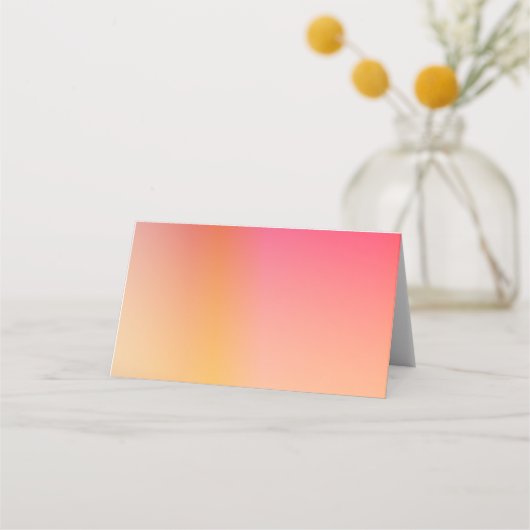 Blank Modern Sunset Ombre Wedding Naam (Voorkant)