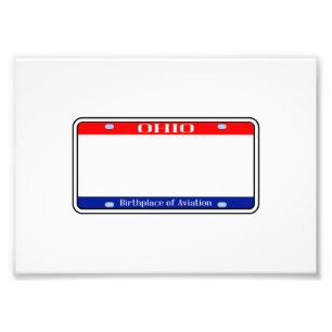 Blank Ohio-Bord Foto Afdruk