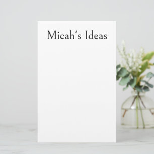 Blank papier voor het opschrijven van ideeën notit