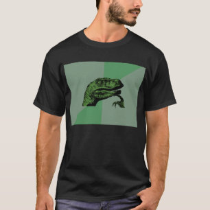 Blank Philosoraptor Meme Shirt - Donker