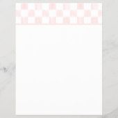 Blank Pink and White Checkerboard Letterhead Flyer (Achterkant)