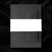 Blank Plain White Wedding Uitnodigingen Wikkel