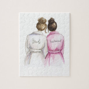 BLANK Puzzle Brunette Bun Bride Brunette Bun Bm Legpuzzel