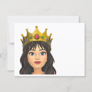 Blank Queen briefkaart