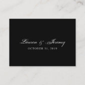 BLANK Red & Black gothic Seating Kaarten 3,5 x 2,5 Plaatskaartje (Achterkant)