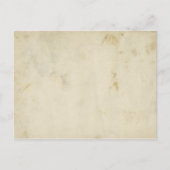 Blank rustiek Antiek verouderd gekleurd papier Briefkaart (Voorkant)