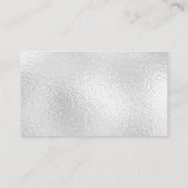 Blank Shinny Silver Visitekaartje (Achterkant)