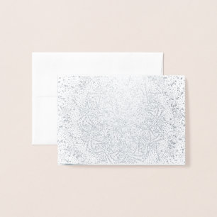 Blank Silver Foil en Kraft-Wenskaart voor kerstmis Folie Kaarten