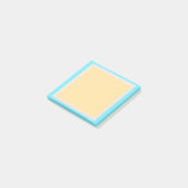 Blank Sjabloon Blauw Roze Geel Wit Elegant Post-it® Notes (Schuin)