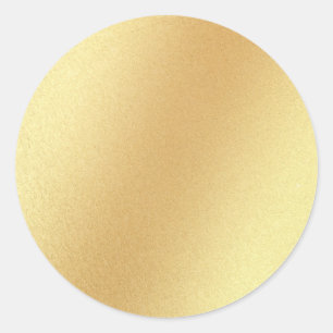 Blank Sjabloon Elegant Faux Gold Glitter Glamoureu Ronde Sticker