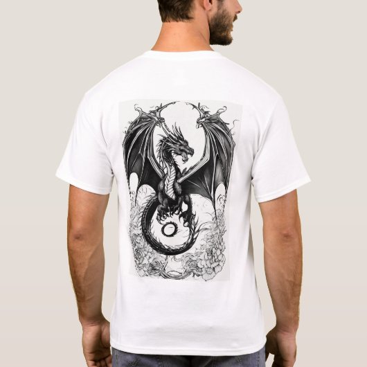 "Blank Slate Dragon: Emblem of Eternity" T-shirt (Achterkant)