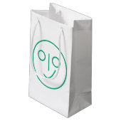 Blank Smile Gezicht Gift Bag Klein Cadeauzakje (Achterkant Gekanteld)