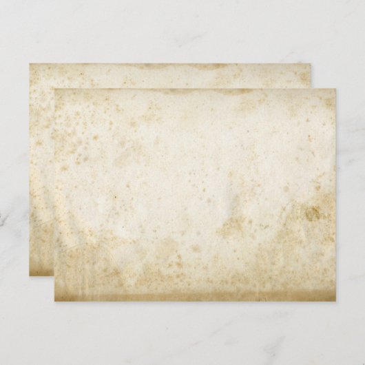 Blank Stock Antiek Papier Briefkaart (Voorkant / Achterkant)