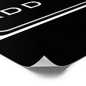 Blank Street Sign, Templet French Quarter Poster (Hoek)