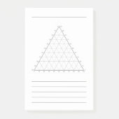 Blank Ternary Plot- Science Note Post-Its (Voorkant)
