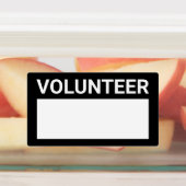 Blank Volunteer Name Badge Étiquettes (Apposé)
